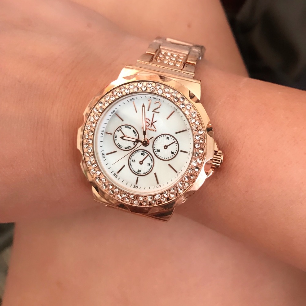 SK Rose Gold watch